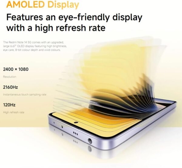 Redmi Note 14 Pro 5G + 4G LTE (for Tmobile Mint Tello & Global) (256GB + 8GB) NFC 6.67" 120Hz 200MP Pro AI Camera - Image 7