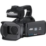 4K Professional Camcorder 64MP Streaming Video Camera