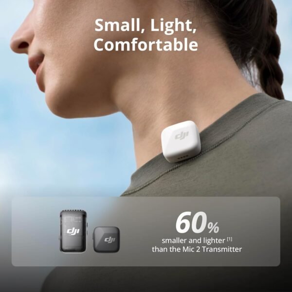 DJI Mic Mini (1 TX + 1 RX), Wireless Lavalier Microphone, Detail-Rich Audio, Noise Cancelling, Automatic Limiting - Image 3