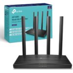 TP-Link Archer C6 AC1200 MU-MIMO Wireless Gigabit Cable Router, Wi-Fi Speed Up to 867 Mbps/5 GHz + 300 Mbps/2.4 GHz, 4 Gigabit LAN Ports, Supports Access Point Mode, Parental Control, Guest Wi-Fi, VPN