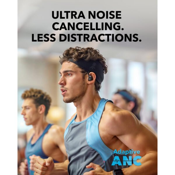 Soundcore Sport X20 by Anker, True-Wireless Workout Earbuds, Rotatable and Extendable Ear Hooks, Noise Cancelling, Deep Bass, IP68 Waterproof, Sweatproof, Dustproof, 48H Play, Sport Earbuds for Gym - Image 6
