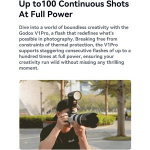 GODOX V1 PRO N 2.4G Wireless Camera Flash 1/8000s HSS 1.3s Recycle Time with M/TTL Flash Mode with Detachable Sub Flash Speedlite Compatible with Nikon Cameras + Godox AK-R1 Pocket Flash Light Access - Image 8