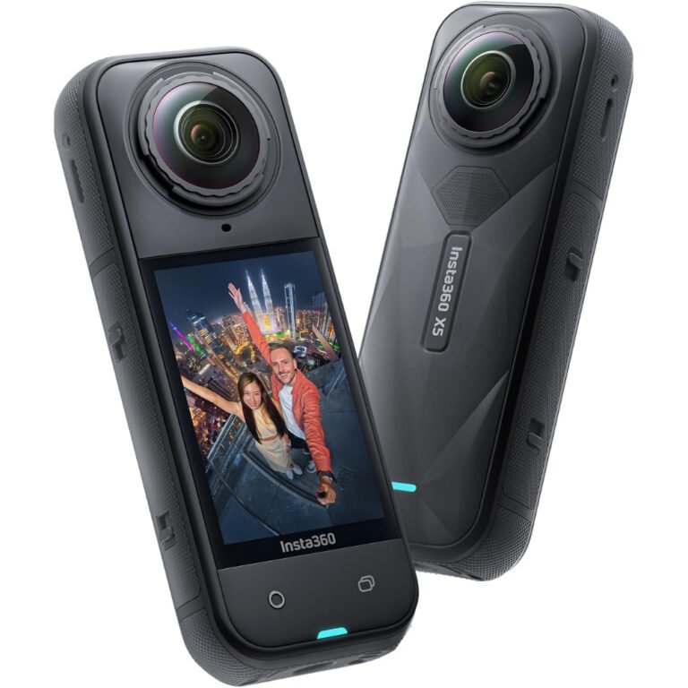 Insta360 X5 - Waterproof 8K 360° Action Camera, Leading Low Light, Invisible Selfie Stick Effect, Rugged and Replaceable Lens, 3-Hour Battery, Built-in Wind Guard, Stabilization, Triple AI Chip Design
