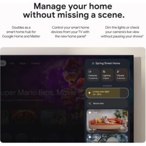 Google TV Streamer 4K - Fast Streaming Entertainment With Voice Search Remote - Watch Movies, Shows, Live TV, and Netflix in 4K HDR - Smart Home Control - 32 GB Storage - Porcelain - Image 4