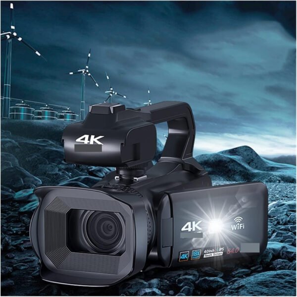 Digital Camera, Full 4K Professional Camcorder 64MP Video Camera for Streaming Digital Webcam Photography Vlog Recorder 18X Auto Focus for Teens Adult Beginner - Image 6