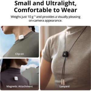 DJI Mic Mini Transmitter (Infinity Black), Ultralight, Wireless Lavalier Microphone for DJI Action 5 Pro/Osmo Pocket 3, Noise Cancelling, Wireless Microphone - Image 5
