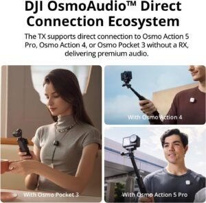 DJI Mic Mini (1 TX + 1 RX), Wireless Lavalier Microphone, Detail-Rich Audio, Noise Cancelling, Automatic Limiting - Image 8
