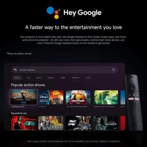 Xiaomi Smart Projector L1 UK | 1920 * 1080P built-in official Google TV+Netflix | support 2GB+16GB Wifi | 200 ANSI-Lumen projector for Home Cinema Dolby Audio - Image 12