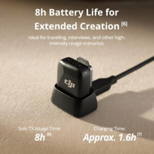 DJI Mic Mini Transmitter (Infinity Black), Ultralight, Wireless Lavalier Microphone for DJI Action 5 Pro/Osmo Pocket 3, Noise Cancelling, Wireless Microphone - Image 4