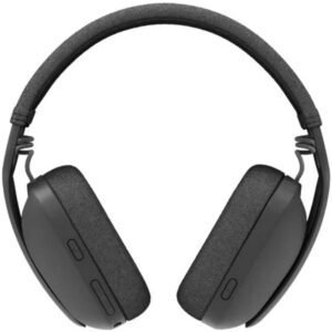 Logitech Zone Vibe UC Wireless Headset, 40mm Audio Drivers, Flip-to-Mute Noise-Canceling Microphone, Bluetooth 5.2, USB Reciever, Up to 20 Hour Battery Life, 1x USB Type-C, Graphite - Image 3