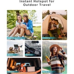 TP-Link M7000 4G MiFi, Portable Travel WiFi Device, 4g Router With Sim Slot, Low Cost Unlocked LTE Cat4 Mobile Hotspot Dongle, Caravan Wi-Fi, High Global Compatibility, Easy App Management - Image 4