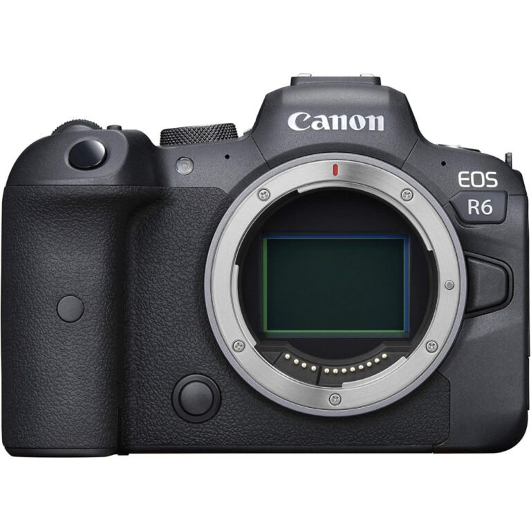 Refurbished Canon EOS R6 Full-Frame Mirrorless Camera with 4K Video, Full-Frame CMOS Senor, DIGIC X Image Processor, Dual UHS-II SD Memory Card Slots, and Up to 12 fps with Mechnical Shutter, Body Only