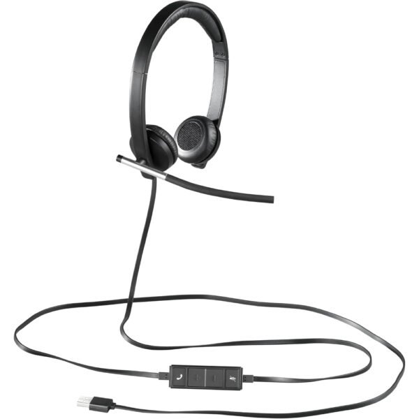 Logitech USB Headset Stereo H650e (Business Product), Corded Double-Ear Headset - Image 2