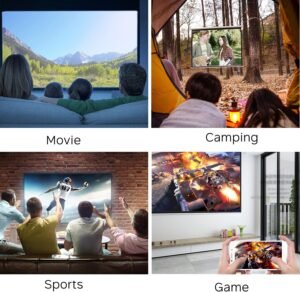 Mini Projector, Meer Portable Pico Full Color LED LCD Video Projector for Children Present, Video TV Movie, Party Game, Outdoor Entertainment with HDMI USB AV Interfaces and Remote Control - Image 5