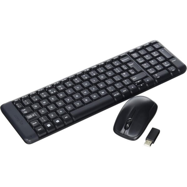 Logitech MK220 Compact Wireless Keyboard and Mouse Combo for Windows, 2.4 GHz Wireless with Unifying USB-Receiver, 24 Month Battery, Compatible with PC, Laptop, QWERTY - Image 2