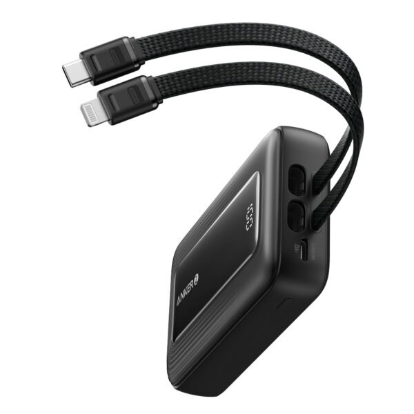 Anker Zolo Power Bank (20K, Built-In USB-C and Lightning Cable) - Image 3