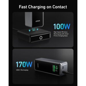Anker Prime 27,650mAh 250W power bank + 100W base. 2 USB-C + 1 USB-A - Image 5