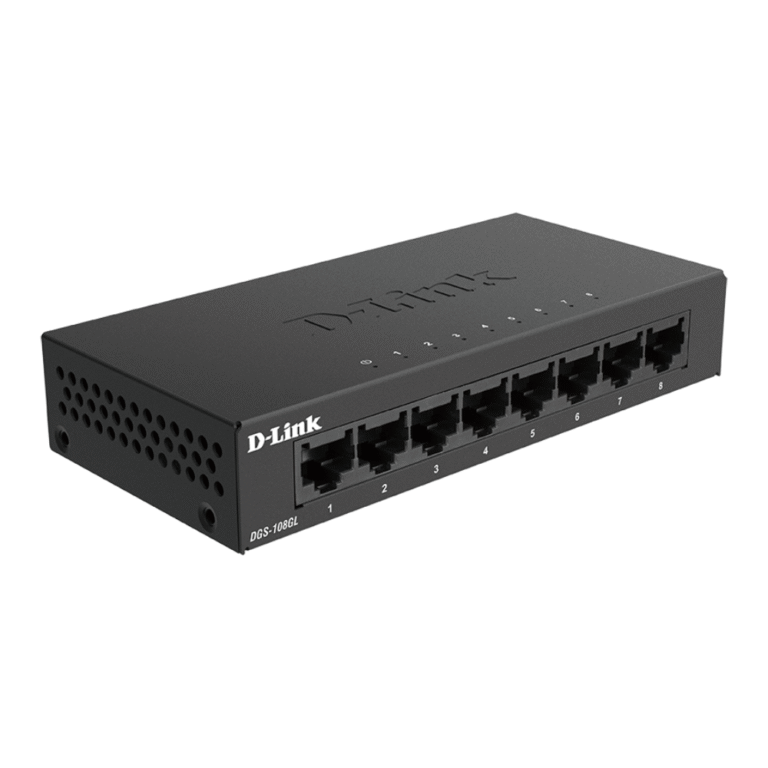 D-Link DGS-108GL 8-Port Gigabit Unmanaged Desktop Switch