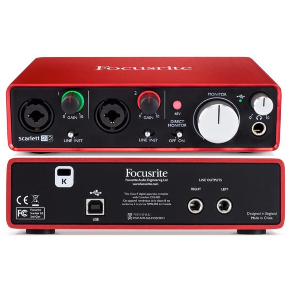 Focusrite Scarlett 2i2 3rd Gen USB audio interface with 24-bit/192kHz - Image 4