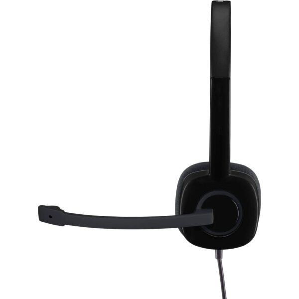 Logitech H151 3.5mm Analog Stereo Headset with Boom Microphone - Black - Image 5