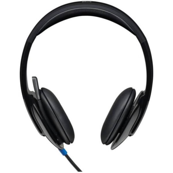 Logitech H540 USB Headset, With Noise-Cancelling Mic, Wired Connectivity, 18 Hours Battery Life, High Definition Sound Quality, On Ear Controls, Black - Image 2