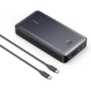 Anker 24,000mAh Power Bank, 24,000mAh Portable Charger 65W Battery Pack (PowerCore 24K for Laptop), for MacBook Pro, iPad Pro, iPhone 15/15 Plus/15 Pro/15 Pro Max, iPhone 14 Pro, Apple Watch Series 5