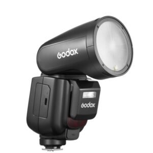 GODOX V1 PRO N 2.4G Wireless Camera Flash 1/8000s HSS 1.3s Recycle Time with M/TTL Flash Mode with Detachable Sub Flash Speedlite Compatible with Nikon Cameras + Godox AK-R1 Pocket Flash Light Acces