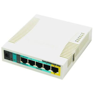 MikroTik RB951Ui-2HnD Wireless SOHO Access Point, MIPSBE Architecture, 600 MHz CPU Nominal Frequency, 2.4GHz 300 Mbit/s Data Rate, Wi-Fi 4, 5x 10/100 Ethernet Ports,