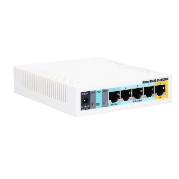 MikroTik RB951Ui-2HnD Wireless SOHO Access Point, MIPSBE Architecture, 600 MHz CPU Nominal Frequency, 2.4GHz 300 Mbit/s Data Rate, Wi-Fi 4, 5x 10/100 Ethernet Ports, - Image 7