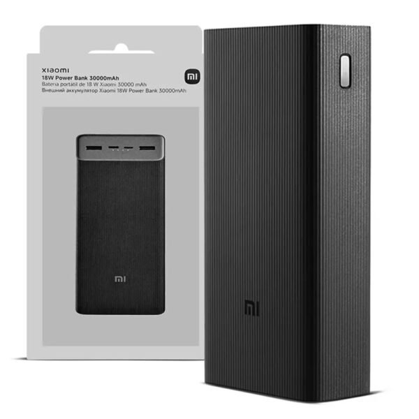 Xiaomi 30000mAh Power Bank 3: 18W Fast Charging Ultra-High Capacity - Image 2