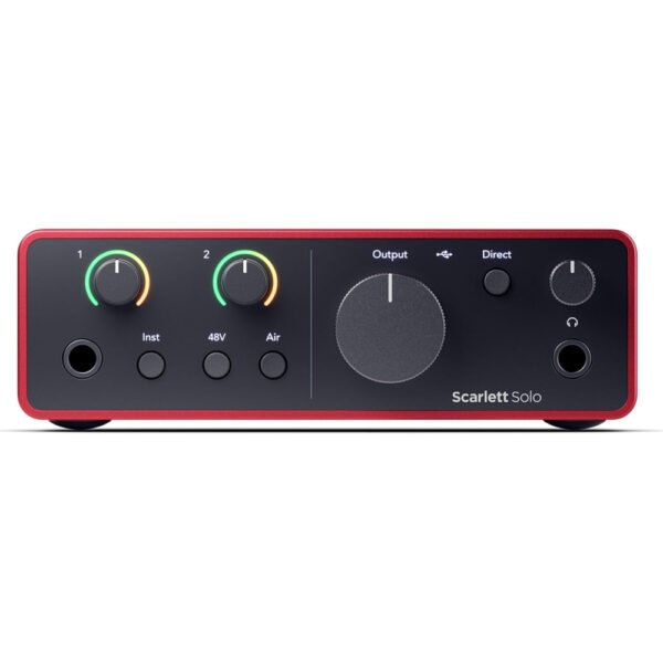 Focusrite Scarlett Solo 4th Gen USB Audio Interface, for the Guitarist, Vocalist, or Producer High-Fidelity, Studio Quality Recording, and All the Software You Need to Record - Image 2