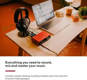 Focusrite Scarlett Solo 4th Gen USB Audio Interface, for the Guitarist, Vocalist, or Producer High-Fidelity, Studio Quality Recording, and All the Software You Need to Record - Image 7