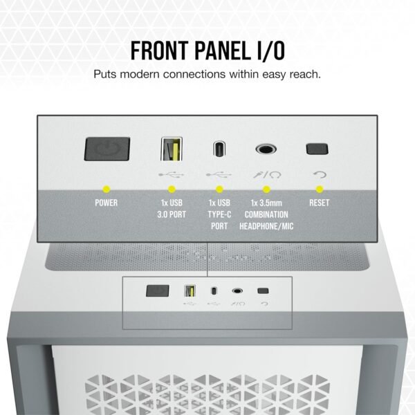 Corsair Desktop Gaming PC - Intel Core I7 - 13700K 13Th Gen - 32GB DDR5 Ram 5600Mhz - 1TB SSD + 2TB HDD, 8GB Nvidia RTX 5060 Graphics Card, 360 Ai0 Liquid Cooler, Windows 11 - Image 2