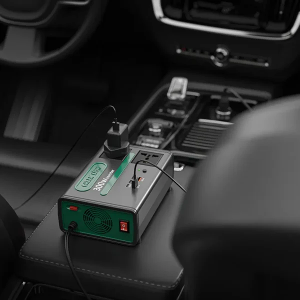 Green Lion GC-300 Car Inverter 7-In-1 Multi-Port with DC to AC & DC 12.8V - Black Green Lion GC-300 Car Inverter 7-In-1 Multi-Port with DC to AC & DC 12.8V - Black3.webp Green Lion GC-300 Car Inverter 7-In-1 Multi-Port with DC to AC & DC 12.8V - Black - Image 2