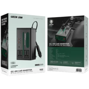 Green Lion GC-300 Car Inverter 7-In-1 Multi-Port with DC to AC & DC 12.8V - Black Green Lion GC-300 Car Inverter 7-In-1 Multi-Port with DC to AC & DC 12.8V - Black3.webp Green Lion GC-300 Car Inverter 7-In-1 Multi-Port with DC to AC & DC 12.8V - Black - Image 3