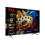 TCL 75C655 75 Inch 4K QLED HDR 10+ Smart TV Dolby Vision Atmos Game Master Wide Colour Gamut Quantum Dot Technology