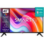 Hisense 40A4K TV 101,6 cm (40") Full HD Smart TV Wifi Noir, Operating System VIDAA