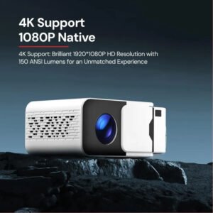 Borrego Smart 6 5000 Lumens Portable Mini Video Android HD Projector,support 1080p 4K Pocket Cellphone TV Multimedia Movie Game Projector - Image 6