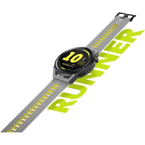 Huawei Watch HW-RUNNER-B19A GT Runner Smartwatch, 32MB+4GB , and Soft Silicone Strap - Grey - Image 3