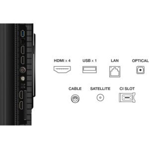 TCL 85P8K 85 Inch QLED TV 85P8K, HDR10+, Google TV, Dolby Vision Atmos, AiPQ Processor,144Hz, ONKYO 2.1 Hi-Fi System, Dolby Vision HDR, Slim & Uni body 2025 Model - Image 6