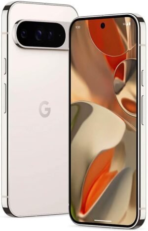 Google Pixel 9 Pro XL 5G 2024, Dual-SIM (nano-SIM, eSIM), Unlocked Android 14 Smartphone (256GB Storage + 16GB RAM, Porcelain)