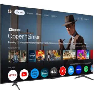 TCL 85P8K 85 Inch QLED TV 85P8K, HDR10+, Google TV, Dolby Vision Atmos, AiPQ Processor,144Hz, ONKYO 2.1 Hi-Fi System, Dolby Vision HDR, Slim & Uni body 2025 Model - Image 3