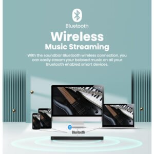 Hisense HS205 2.0ch Soundbar with 2 front speakers 60W Wireless Bluetooth HDMI ARC/Optical/AUX/USB 3EQ Modes - Image 5