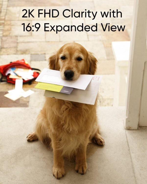 Eufy Security Video Doorbell Camera Wireless C30, Live Video Call, 2K FHD,16:9 Wide View, Human and Motion Detection - Image 3