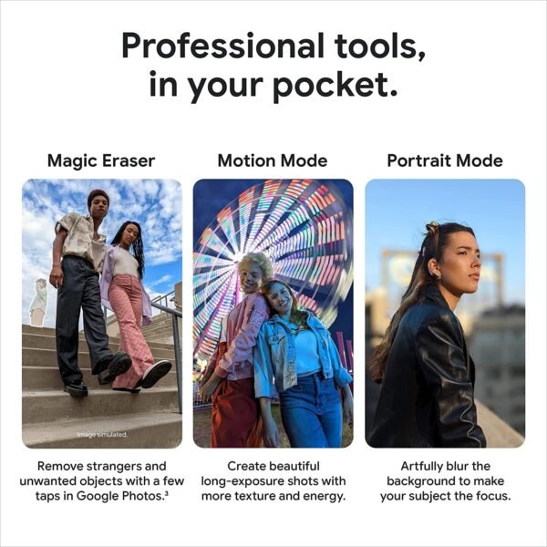 Google Pixel 6 Pro, Android 5G phone, 128GB Storage , storm black - Image 3