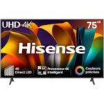Hisense 75A6N 75-Inch 4K UHD Google Smart TV – Dolby Vision, DTS Virtual:X, Game Mode Plus, HDMI 2.0 x4, Bluetooth 5.
