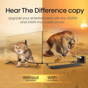 Hisense HS2100 2.1 Ch 240W Sound Bar with Wireless Subwoofer - DTS Virtual X, Dolby Audio, Ezplay, 6 EQ Modes, HDMI ARC, Bluetooth 5.3 - Image 11
