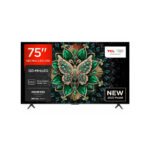 TCL 75C6K 75" QD-miniLED ANDROID 4K SAMRT AiPQ PRO PROCESSOR with MEMC 144z, Dolby vision, Dolby Atams, ONKYO speaker