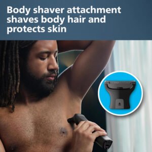 Philips Multigroom Series 9000, 20-Piece All-in-One Trimmer Set with Storage Pouch, Gray - Image 4