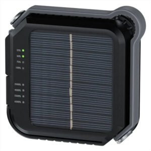 Green Lion Solar Lumix Portable LED Light with Power Bank (4000mAh) - Gray - Image 2